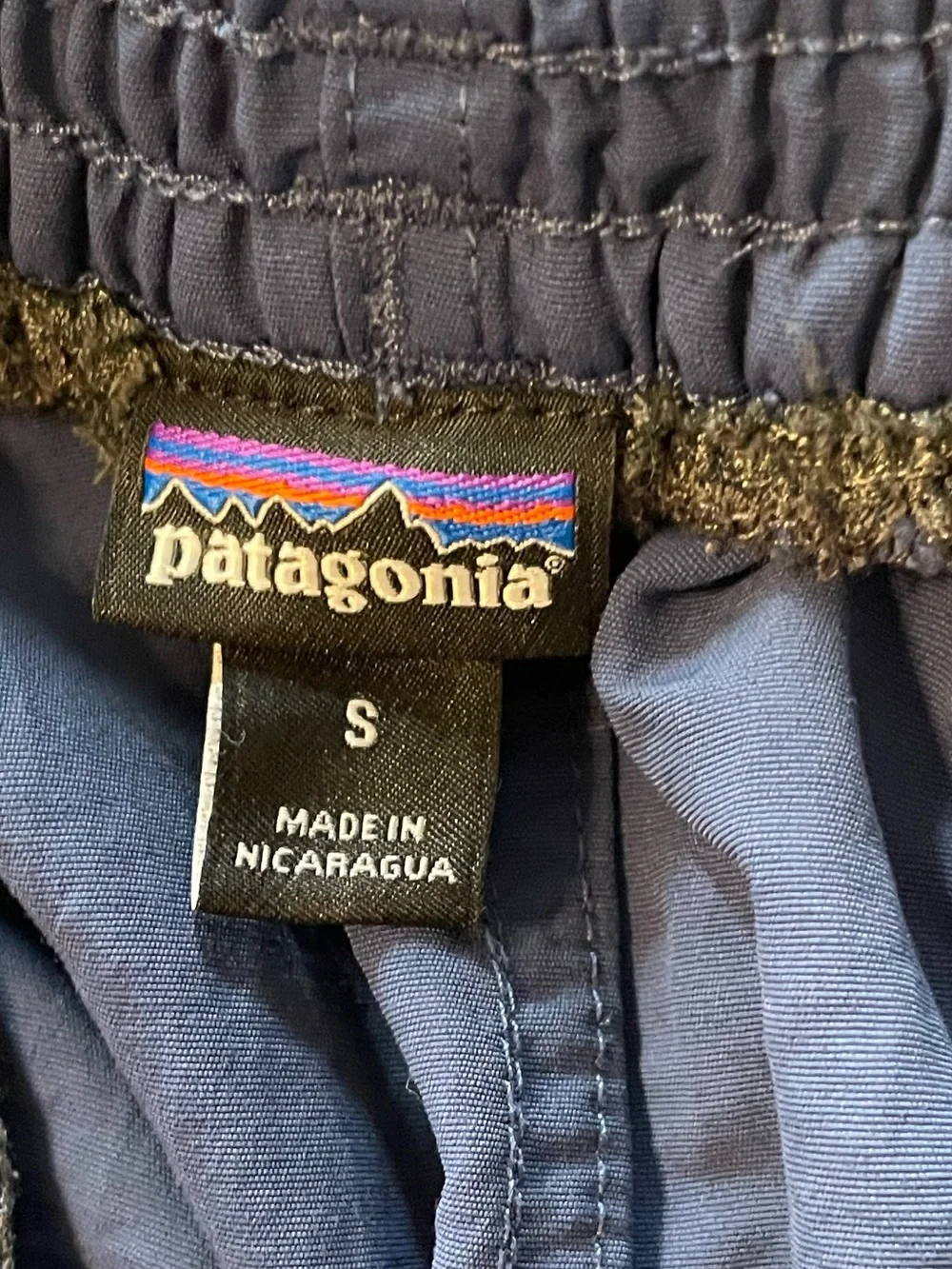 Patagonia Men’s Baggies Blue Shorts Without Liner  Size Small; 57021